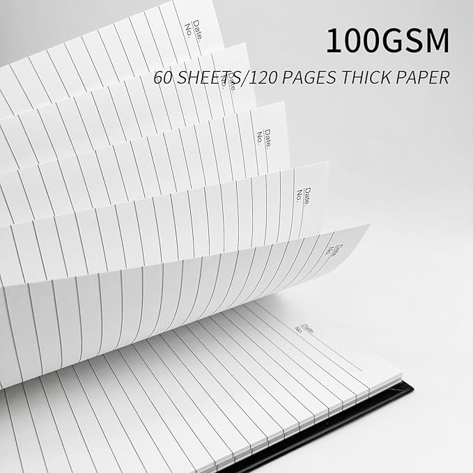 Large Lined Notebook Spiral Notebook 8.5" x 11" 8 Pack LINED Notebook 7mm Ruled Hardcover Notebook 120 Pages 100 GSM Thick Paper Notebook Hardcover Journal for School, Office,Study and Notes