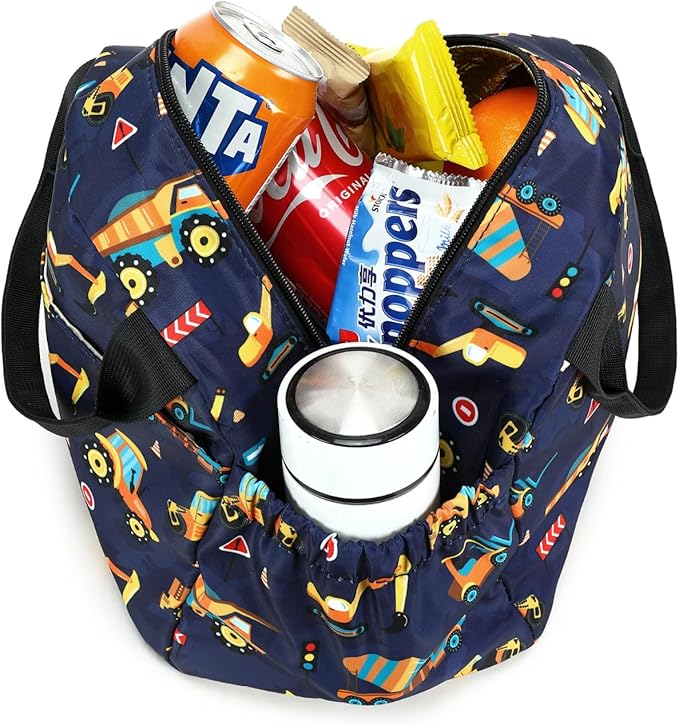 CAMTOP Boys Lunch Box Kids Insulated Lunch Bag Kids Cute Lunchbox for Boys Loncheras Para Niños