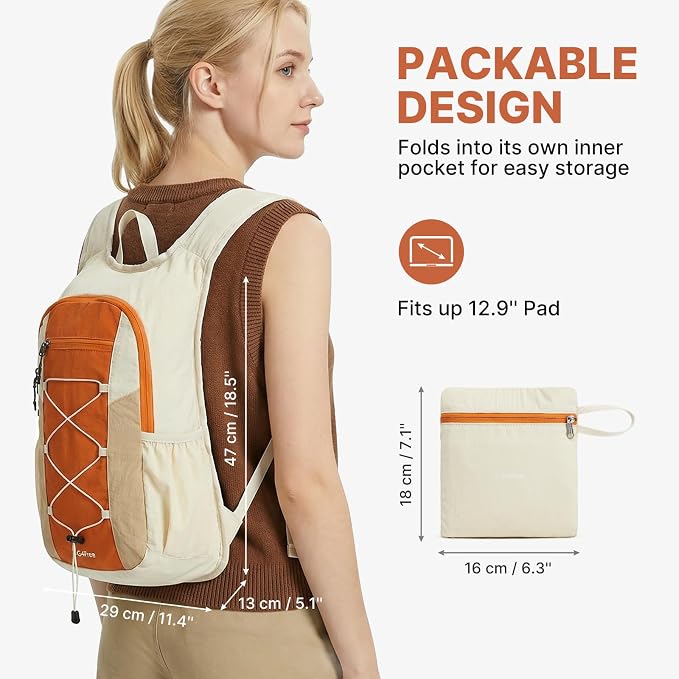 G4Free 20L Lightweight Packable Hiking Backpack for Women Men | Small Water Resistant Foldable Daypack with Phone Pocket for Travel Camping Outdoor