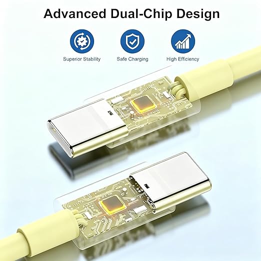 iPhone 17 16 15 Charger/6ft Type C to C Charging Cable Cord Long,USB C Fast Charging Block Plug for Apple iPhone 17 Pro Max/17 Air/16 Pro/16/15 Plus/AirPods/iPad/mini Plug Cube Birck Box Power Adapter