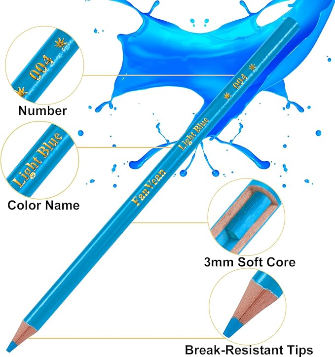 Colored Pencils for Adult Coloring Books: Color Pencil set Art Supplies Gift for Adults & Kids 72 Count