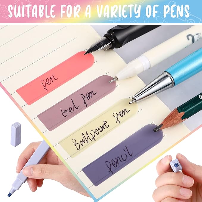 1160 Sheets Pastel Transparent Sticky Notes, 3 x 3 Inch Clear Sticky Note Waterproof See Through Memo Pad, Translucent Writable Index Tabs for Annotating Books, Study Stationary Graduation Supplies