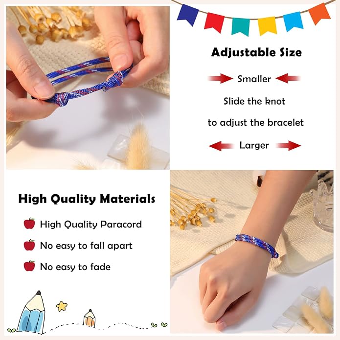 PINKDODO First Day of School Bracelet Back to School Gifts Mommy and Me Bracelets Mother Son Bracelet