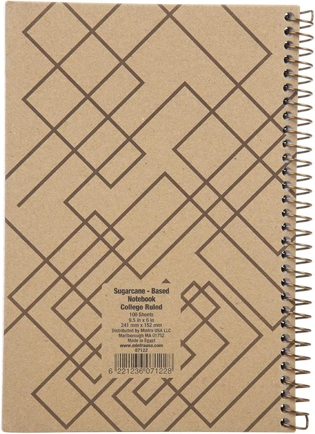 Mintra 100% Recycled Notebooks (Junior Size (6.5in x 9.5in), Design Set 3pk)