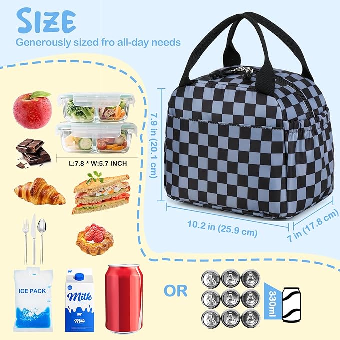 CAMTOP Boys Lunch Box Kids Insulated Lunch Bag Kids Cute Lunchbox for Boys Loncheras Para Niños