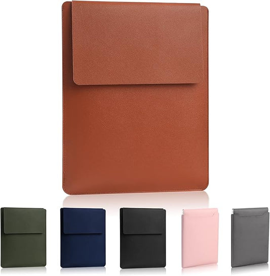 Compatible with Apple 14 inch/13.3 inch Laptop Sleeve, Padded Case, Thin Portable, Versatile Bag - Compatible with 2022 Pro, 2015 Pro, Air-Brown