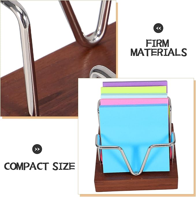 Compact Office Supply Organizer for Memo Pads Self Stick Notes and Desk Accessories Stylish and Modern Desktop for Home and Workspaces