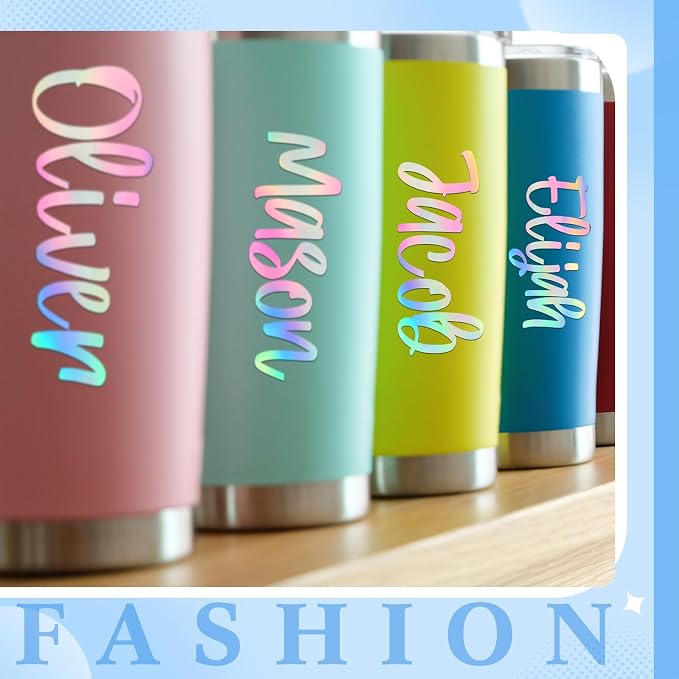 UV DTF Cup Wrap Letter Stickers Vinyl Decals,None | Personalized Name Stickers for Water Bottles Tumblers, Waterproof UV DTF Alphabet A-Z Stickers for 14-42oz Mugs DIY Craft