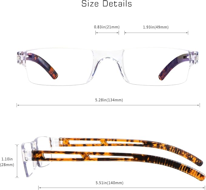 LifeArt 2/4 Pairs Reading Glasses, Blue Light Blocking Glasses, Computer Glasses for Men and Women, Rectangle Eyewear Frame