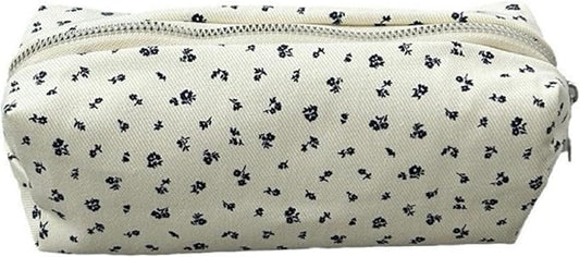 Pencil Case, Pencil Pouch for Women, Pencil Case Small, Pencil Pouch Aesthetic (ins-black floral)