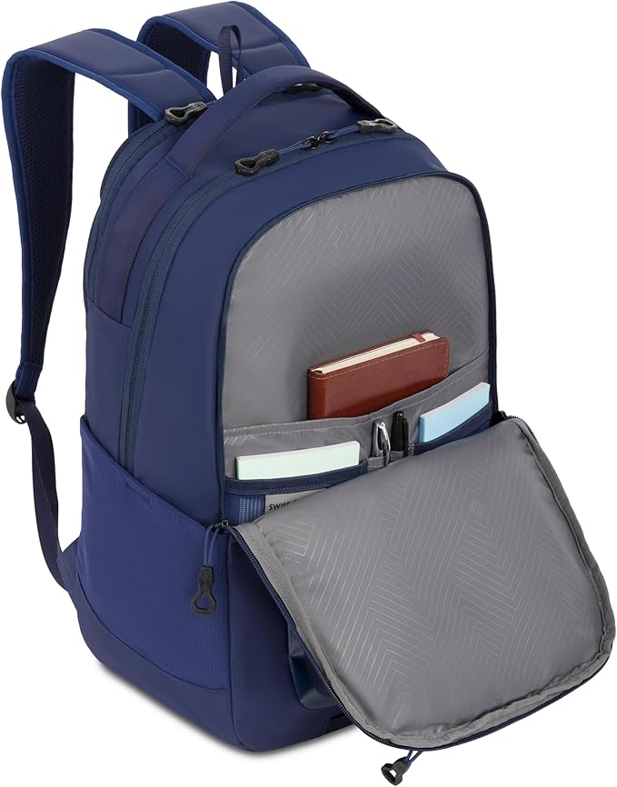 SwissGear Shield Laptop Backpack, Navy, 18.5"x12"x6"