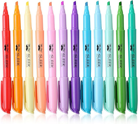 Mr. Pen- Highlighters, 12 Pack, Assorted Colors, Chisel Tip, Quick-Dry, Smear-Resistant, Odorless Highlighters for School, Office & Journaling