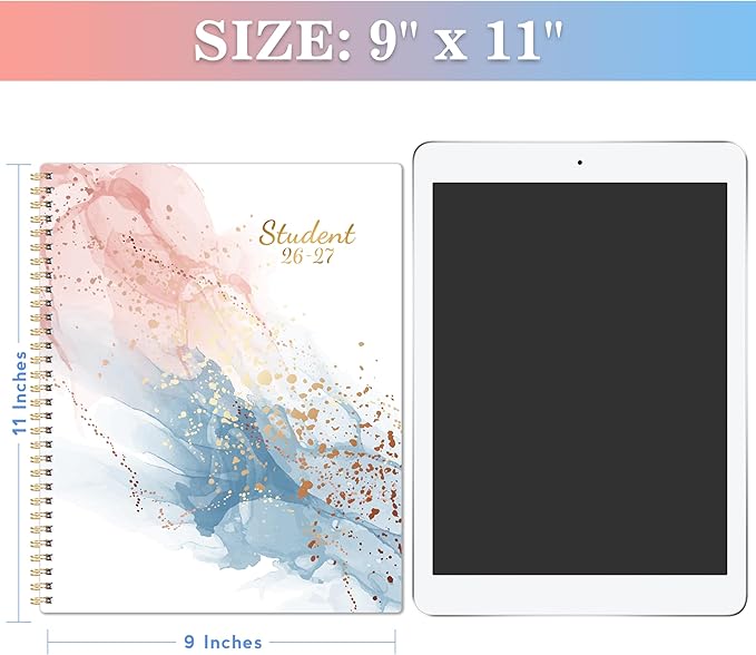 Student Planner 2026-2027 - July 2026 - June 2027, Weekly Monthly Planners for Students, 11"x 8.3", Lesson Planner with Stickers
