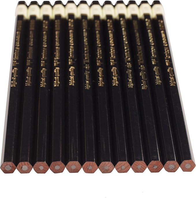 Tombow 51523 MONO Drawing Pencil Set, Assorted Degrees, 12-Pack. Professional Quality Graphite Pencil Set with Eraser and Sharpener