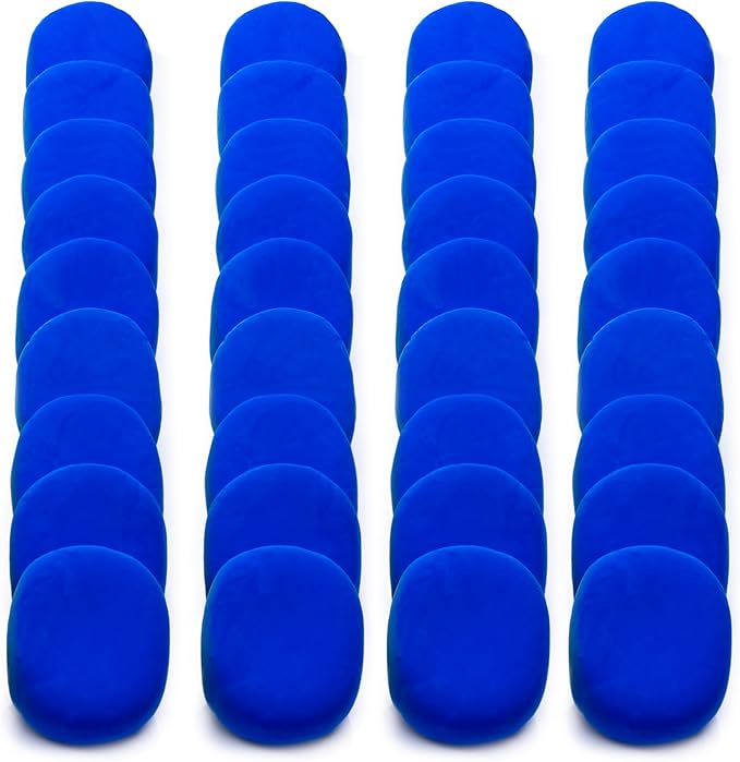 Blue Air Dry Clay for Kids - 36 Individually Bagged Airdry Clay for Arts & Crafts - Soft, Squishy Cosplay Foam Slim Clay for Home & School - Moldable, No-Mess Air Dry Modeling Clay