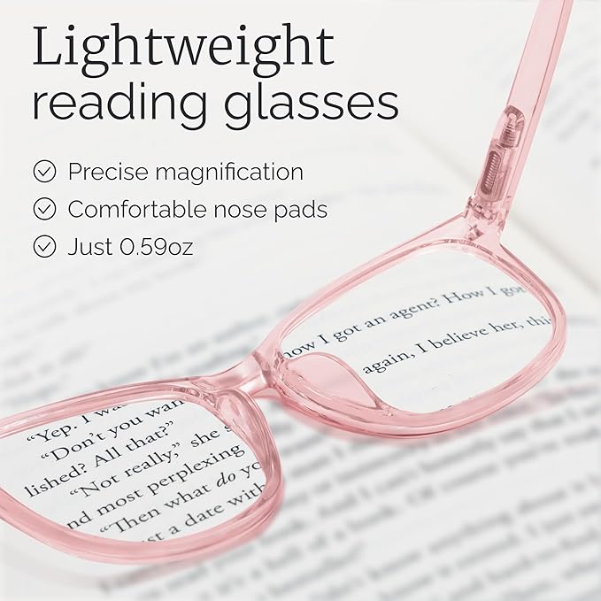 CCVOO Reading Glasses for Women/Men, Eyeglasses, Blue Light Readers for Women/Men, Computer Eye Glasses, Cheaters