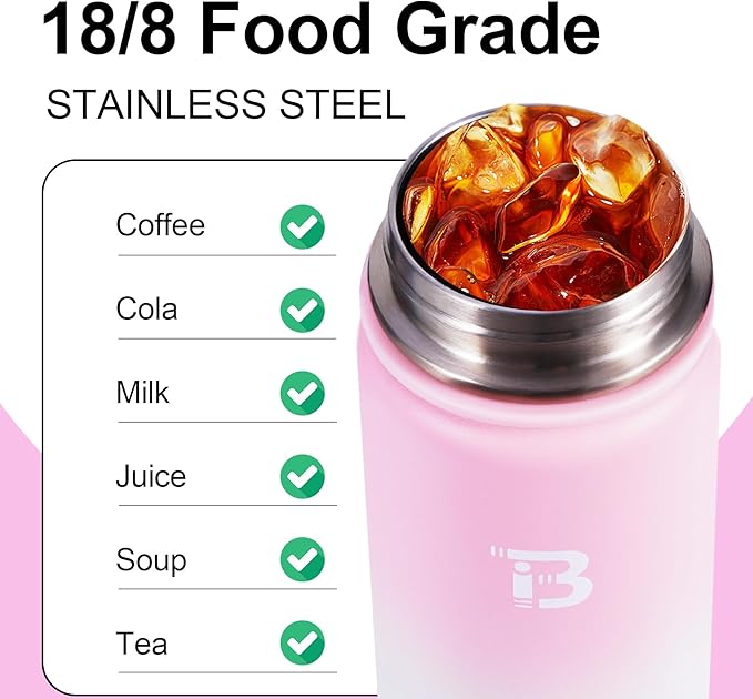TOPBADE 32oz Insulated Water Bottle with Straw Lid & Spout Lid & Paracord Handle, Stainless Steel Water Bottle Wide Mouth, Double Wall for Women Men Gym Fitness Outdoor