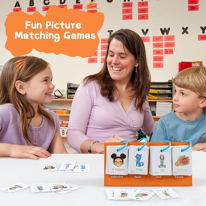 Alened Sentence Building for Kids, Speech Therapy Toys for Toddlers 3-4, Learn to Read Phonics Games, Special Education Homeschool Classroom Supplies