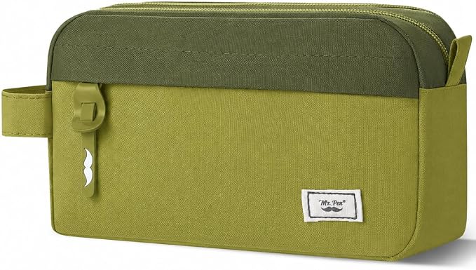 Mr. Pen- High Capacity Pencil Case, Large Pencil Pouch with 3 Compartments and 2 Pockets, Large Pencil Bag with Smooth Zipper, Cute Pencil Case Pouch Organizer, School Supplies for Teens