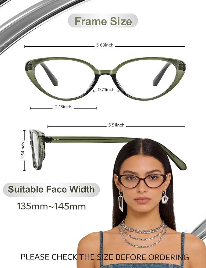 Ultralight Cat Eye Blue Light Glasses for Woman Anti Glare Reduce Eyestrain Gaming/Computer/Screen