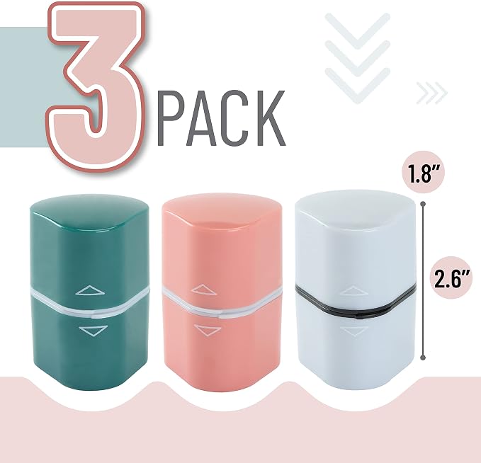 Mr. Pen- Pencil Sharpener for Colored Pencils, 3 Pack, 3 Hole