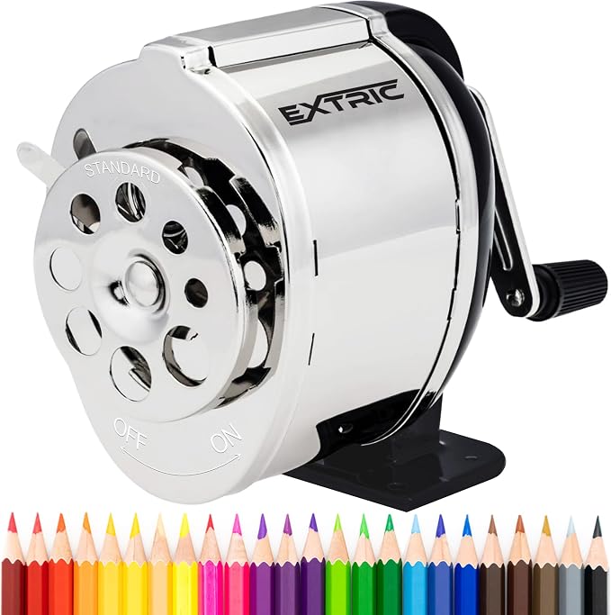 EXTRIC Pencil Sharpener Manual Desktop & Wall Mount Hand Crank Sharpeners