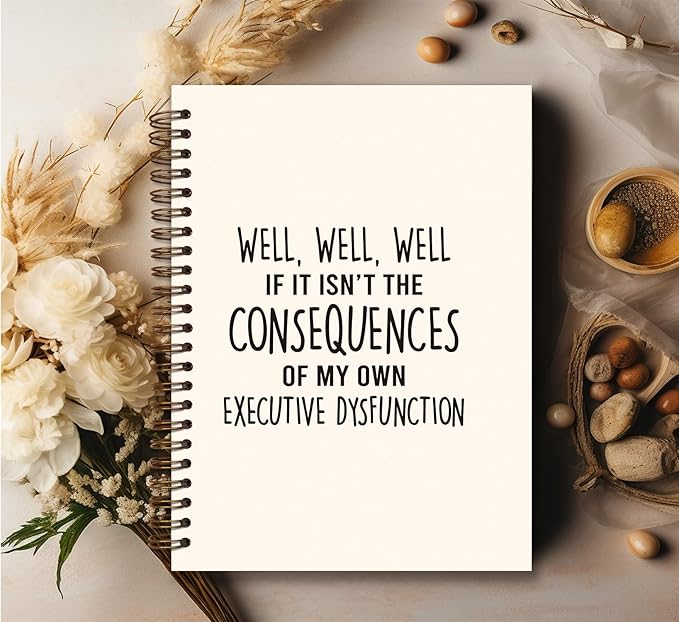 Trendy Mental Health Spiral Notebook Journal,Anti Anxiety Psychology Lined Hardcover College Ruled Spiral Notebook,College School Supplies,Therapist Notebook for School Student Teacher