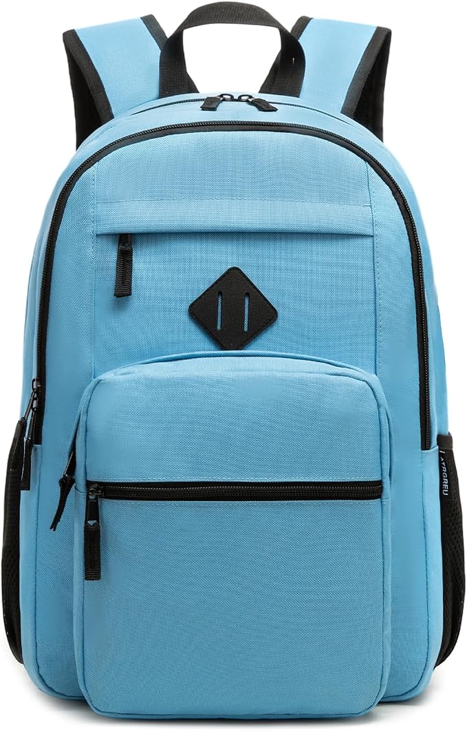 Backpack for Men and Women, School Backpack for Boys Girls, Lightweight Casual High School Bookbag, Daily-use Travel Laptop Backpack Fits 15.6 Inch Notebook