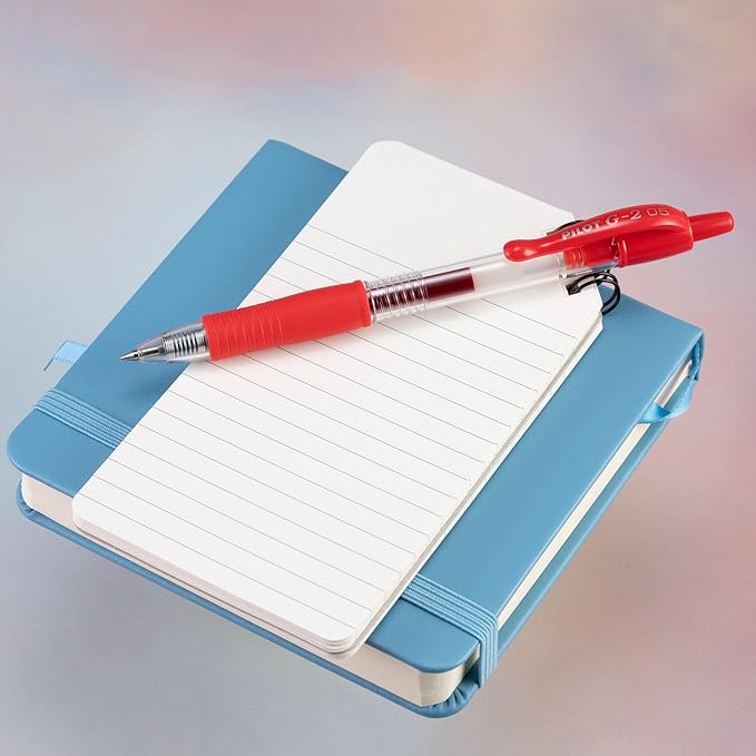 PILOT G2 Premium Refillable and Retractable Rolling Ball Gel Pens, Extra Fine Point, Red Ink, 12-Pack (31004)