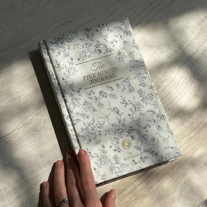 Intelligent Change Five Minute Journal For Mothers, Original Daily Gratitude Journal, Manifestation Journal for Mindfulness, Undated Daily Journal with Gold Foiling, Plastic-Free