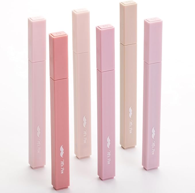 Mr. Pen- Aesthetic Highlighters No Bleed, 6 Pack, Assorted Colors | Chisel Tip, Cute Highlighters Assorted Colors for Journaling, Highlighting, Underlining, Fast Dry, Back to School Supplies