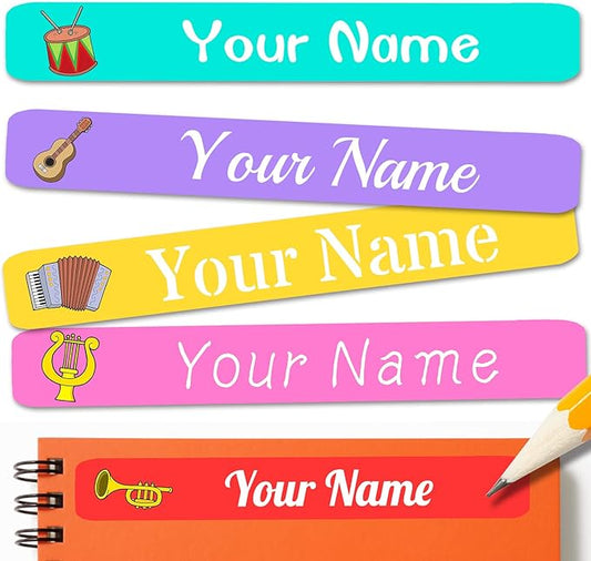 120 PCS Personalized Labels for Kids，Custom Name Tag Stickers Labels Waterproof for School Supplies,Water Bottle,Lunch Box,Toys(2.3 x 0.4 in)