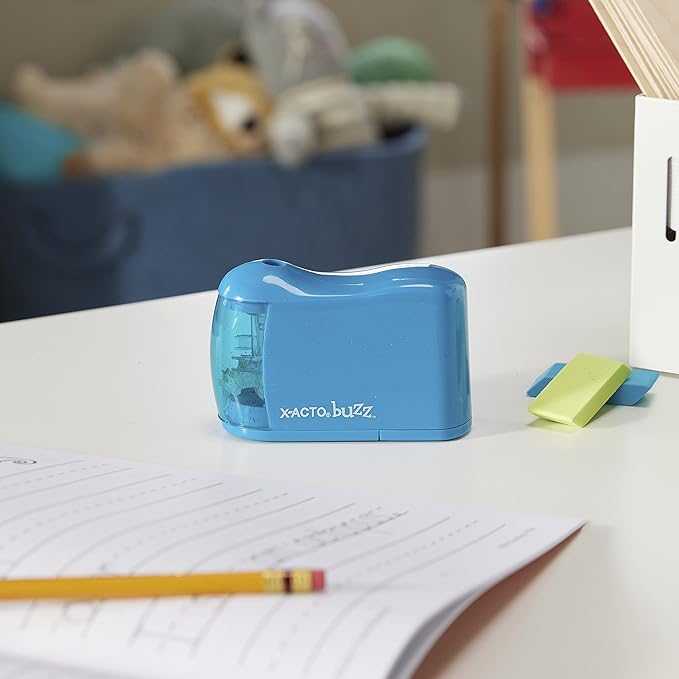 X-ACTO Buzz Battery Pencil Sharpener,Assorted Colors,(16758),(Pack of 12)