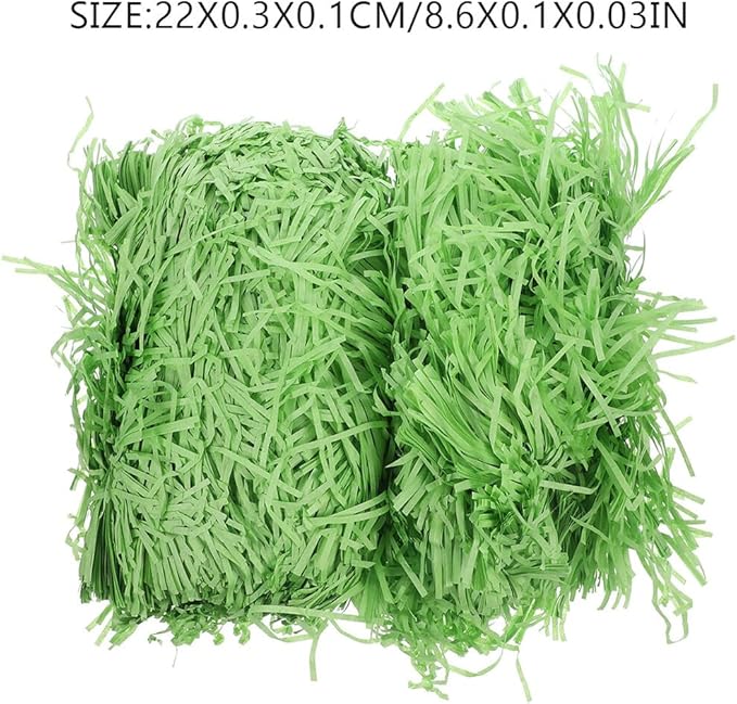 HONMEET Shredded Paper for Box Packaging, 500G Raffia Crinkle Cut Filler Paper, Eco-Friendly Box Stuffing for Birthday, Wedding, and Party Decorations