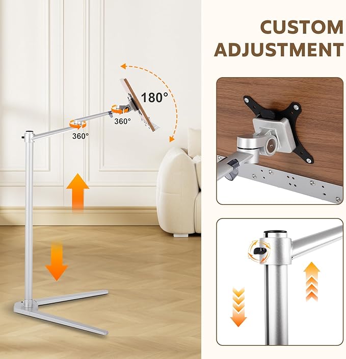 Book Holder Stand - Multiangle Adjustable Book Stand for Reading，Book Holders for Reading Hands Free with an Elastic Book Clip，Suitable for Read/Cooking/Office Use