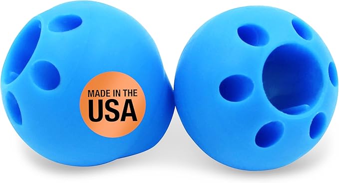 ARK Butter Pencil Grip, Web Space Opener for Proper Finger Positioning & Improved Handwriting, Pencil Grips for Kids, Occupational Therapy Tools, Bright Blue, 2-Pack