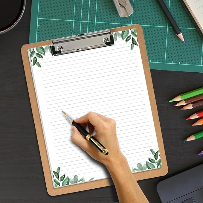 (3-Pack) Stationery Lined Paper, Letter Size Unpunched Ruled Filler Paper, 300Sheets / 600Pages Loose-Leaf Line Paper, 100gsm White Paper, 8.5'' x 11'', Leaf