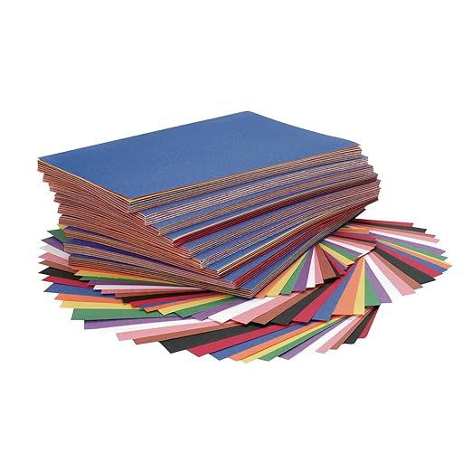 Colorations 9" x 12" Mediumweight Construction Paper Assorted Colors - 500 sheets, Bulk Pack Art Paper, Arts and Crafts, School Supplies, Drawing, Coloring, Painting, 3D Art Paper