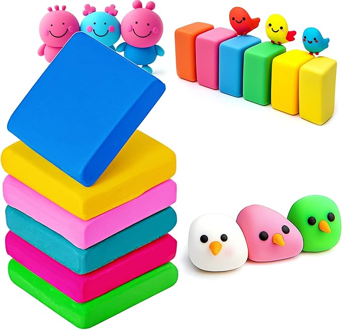Kneaded Erasers for Artists Drawing No Smudge 12 Pcs Moldable and Kneadable Gum Eraser Clay for Sketching – Fun Pencil Erasers for Kids Bulk Classroom Gifts for Students