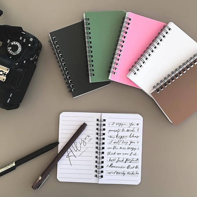 KTOJOY 8 Pack Spiral Notebook Small Pocket Notebook 3x5 Spiral Notepads With Lined Pages, Small Top Spiral Notebook Little Mini Memo Steno Note Pads for Outdoor Home Office College School