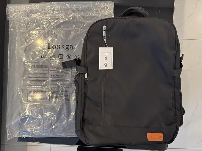 Lossga Travel Backpack, Carry On Backpack Flight Approved, Spirit Airlines Personal Item Travel Bag, Weekender Bags for Women and Men, 38.5L Water Resistant Lightweight Travel Backpacks for Business