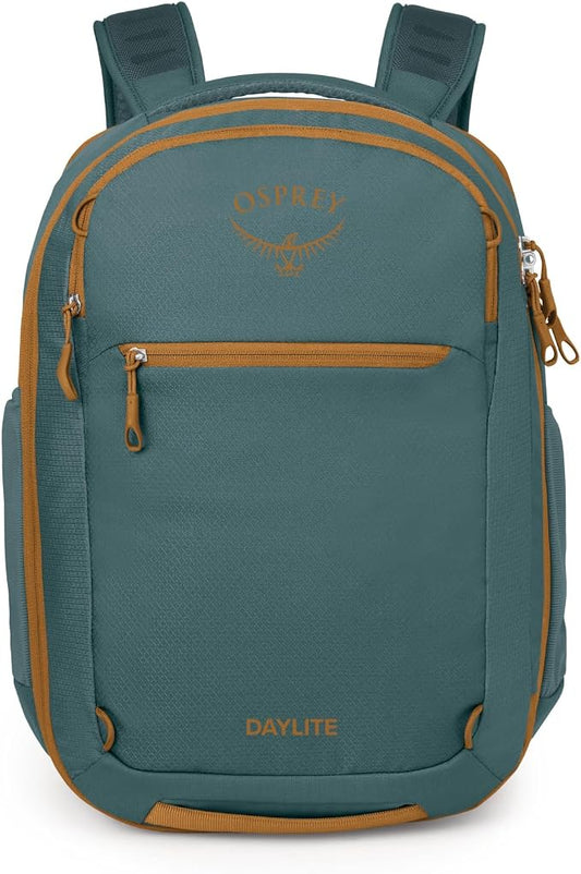 Osprey Daylite Expandable Travel Pack 26+6 Torrent Blue-Barley, Blue OS | travel backpack, carry on bag, laptop sleeve, personal item, Blue color, OS size