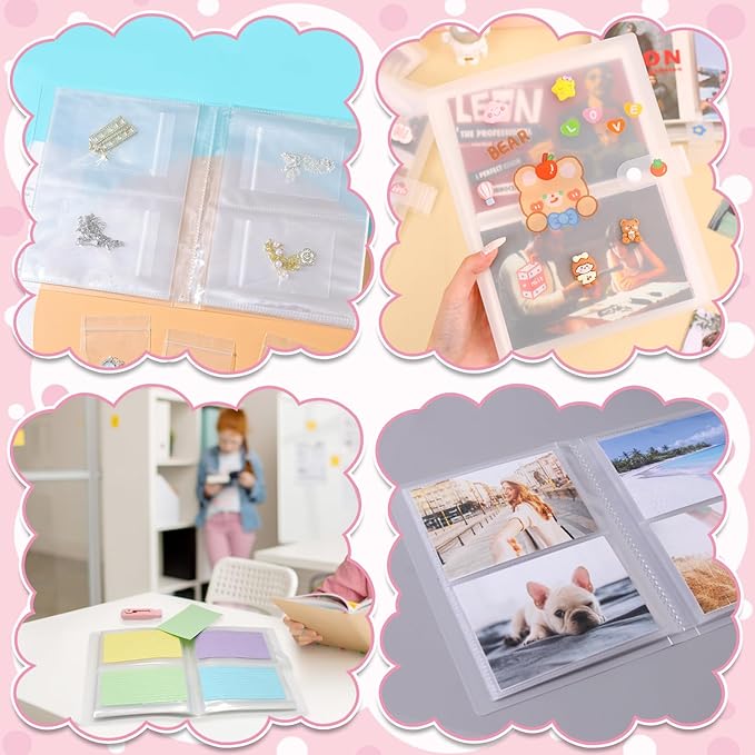 4x6 Index Card Holder Binder Premium Flash Card & Note Card Organizer with Protective Sleeves 200 Cards Capacity Perfect for Recipes, Study, Business, Projects, Memory Keeping