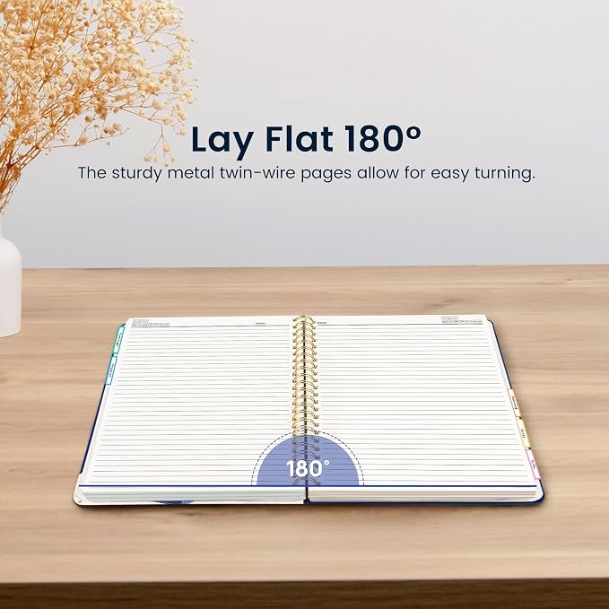 ZOTIA Large Spiral Notebooks for Work 5 Subject with Removable Dividers