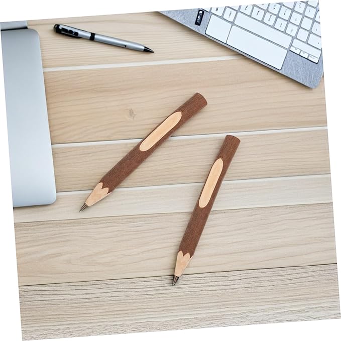 Healifty Natural Tree Branch Wooden Ballpoint Pens 13cm, Biodegradable Eco-friendly Writing Pens, Lightweight Comfortable Grip for Home and Office Use, 10pcs