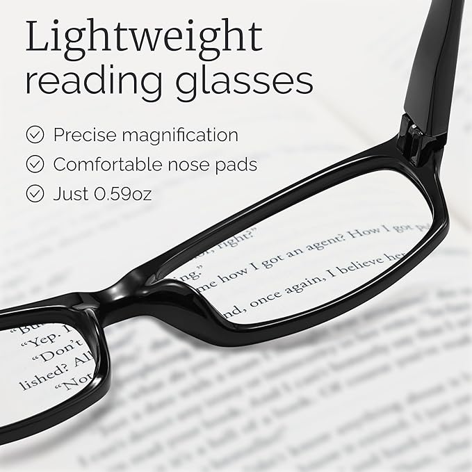 Gaoye Reading Glasses for Women, 6 pack Fashion Readers for Women Men Spring Hinge Eye Glasses, Blue Light Reading Glasses