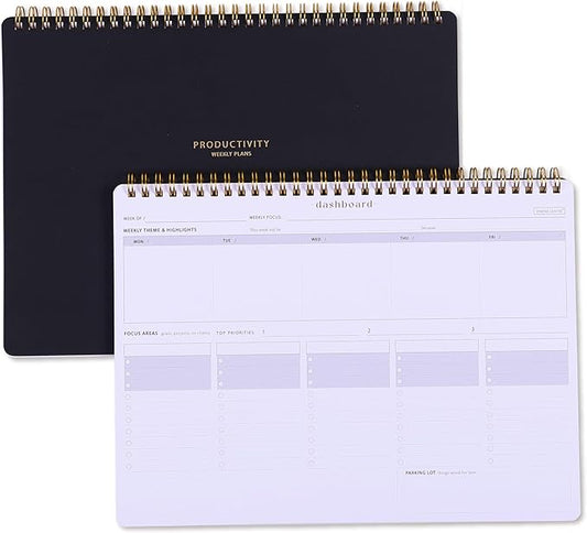 Weekday To Do List Notepad - 5-Day Undated Weekly Schedule Plan Your Daily Tasks, Goals, Events, Appointments, Shopping - Multi Project Management Planner Notebook for Work