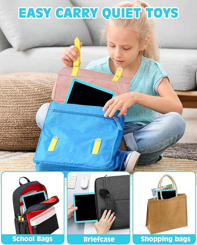 Gifts for Girls Boys Toys, 2 Pack LCD Writing Tablet 10 Inch, Drawing Pad for Kids, Toddler Travel Essentials, No Mess Coloring Books for Toddlers 1-3, Birthday Stocking Stuffers Kids