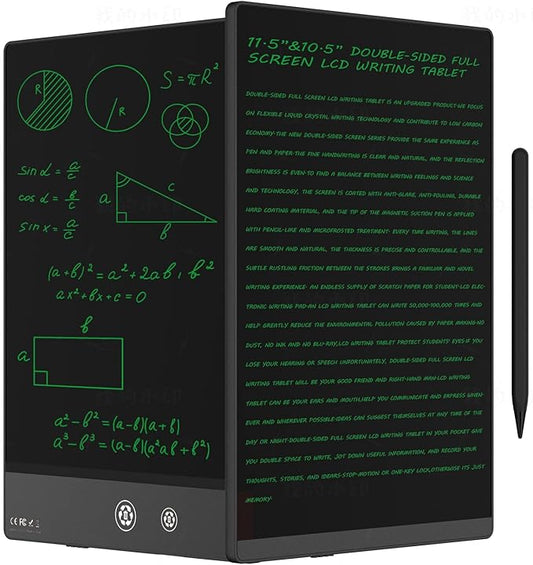 LCD Writing Tablet for Adults- 10.5″ LCD Writing Tablet,Double-Sided Full Screen,Digital Notepad for School,Office,Home,Erasable,Reusable
