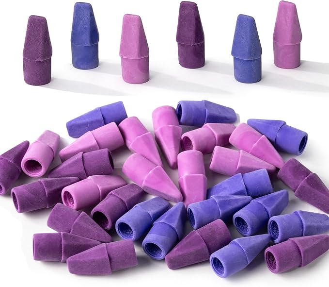 Mr. Pen- Pencil Erasers Toppers, 30 Pack, Colorful